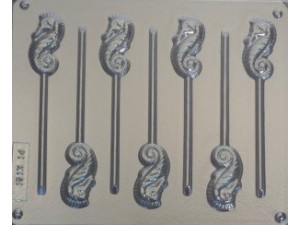 Seahorse Chocolate Lollipop Mould 7 Cavity